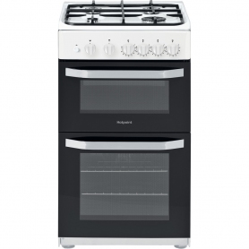 HOTPOINT HD5G00KCW/UK GAS COOKER - WHITE