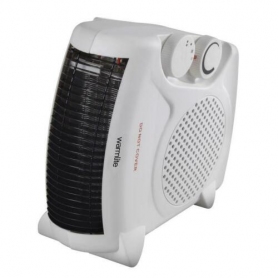 Warmlite WL44001 Fan Heater, 2 Heat Settings, 2000 W, White/Black